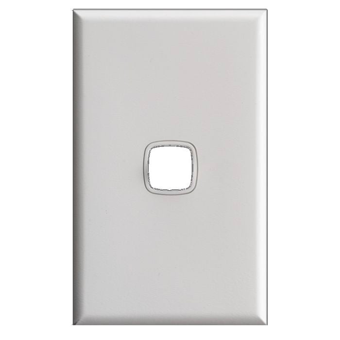 HPM Excel 1 Gang Grid and Plate White