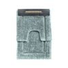 2pc Renee Taylor 2200 GSM Tufted Bath Mat Set Gray Mist
