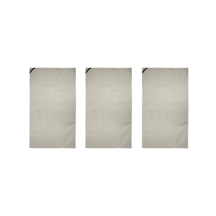 3PK Bambury Matrix Workout Microfibre Gym Towel Small Stone 40 x 70cm