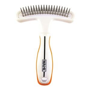 Wahl 2 In 1 Double Row Rake & Shedding Blade For Dogs Orange White