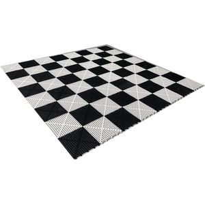 Commercial Grade Roll Up 1.6m X 1.6m Rubberised Chess Board - Tile Pack Only (64 Parts)