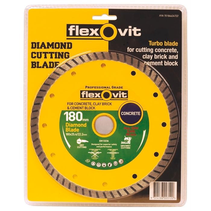 Flexovit Turbo Diamond Blade 180mm