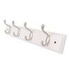 Syneco White Board 4 Hooks Coat Rack