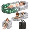 Advwin 3-in-1 Toddler Couch Folding Sofa Bed Grey