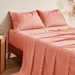 Serene 400TC Bamboo Cotton Sateen Sheet Set Clay - King Bed