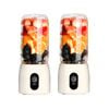 SOGA 2X USB Rechargeable Mini Juicers – White