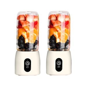 SOGA 2X USB Rechargeable Mini Juicers – White