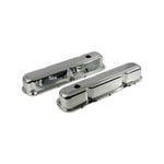 Chromed Steel Chrysler Small Block Late 318 340 360 Rocker Covers, No Logo