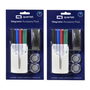 16x Quartet Magnetic Accessory Pack Storage Cup W/ Markers/eraser For Whiteboard