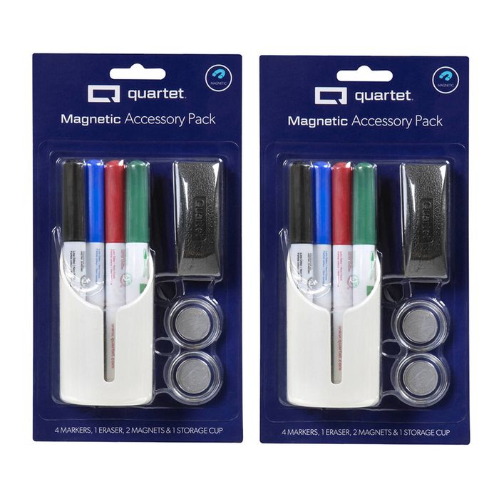 16x Quartet Magnetic Accessory Pack Storage Cup W/ Markers/eraser For Whiteboard
