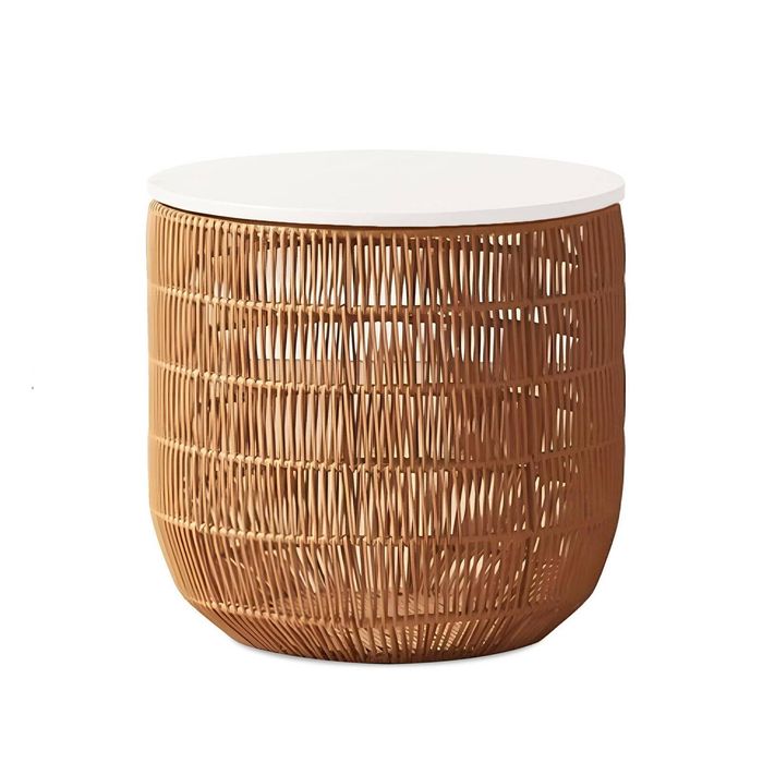 MIUZ Storage Bedside Table Side Table Nightstand Storage Solid Rubberwood