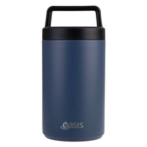 Oasis Insulated Food Flask With Spoon And Handle 700ml - Indigo
