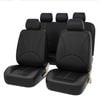 Catzon Full Set Leather Car Seat Covers Fit For Most Sedans Suvs Pickup Trucks-black