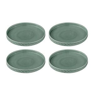 4pc Ladelle Heath Jade Tapas Plate 20cm