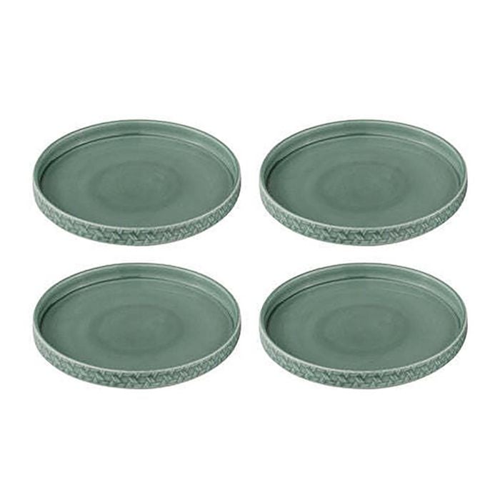 4pc Ladelle Heath Jade Tapas Plate 20cm