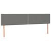 vidaXL Headboards Bedroom Furniture Wall Bed Header 2 pcs Dark Grey 80 cm Fabric