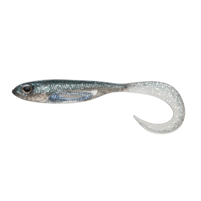 Fish Arrow Flash J Grub 4.5" SW Soft Plastic Fishing Lure 112 Inakko / Silver