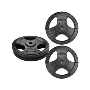 100kg Cast Iron Weight Plate - 26.5mm Dia Hole for 25mm Dia Barbell