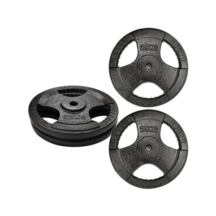 100kg Cast Iron Weight Plate - 26.5mm Dia Hole for 25mm Dia Barbell