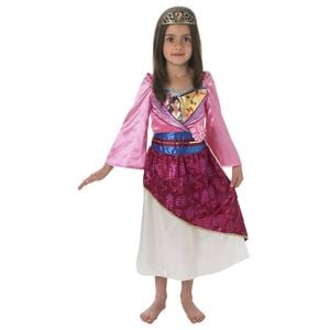 Mulan Shimmer Deluxe Girls Dress Up Character Party Costume Size M