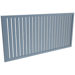 ProtectorAl 1001 - 2000 x 300 - 1000m Deep Ocean Vertical 18mm Gap Aluminium Welded Slat Panel