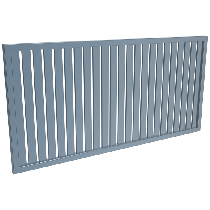 ProtectorAl 1001 - 2000 x 300 - 1000m Deep Ocean Vertical 18mm Gap Aluminium Welded Slat Panel