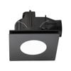 Mercator 240mm Black DIY Plug-In Square Exhaust Fan with Tri-Colour LED Light