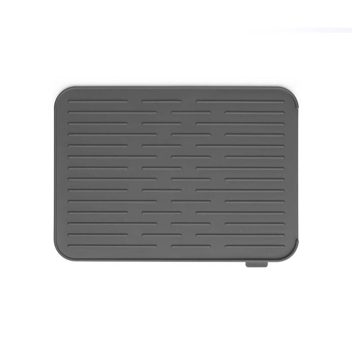 Silicone Dish Drying Mat Dark 33x1.5x29.5cm Dark Grey Brabantia