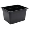 Vogue Gastronorm Food Pan Polycarbonate Black Gn 1/2 200mm Commercial Kitchen Storage