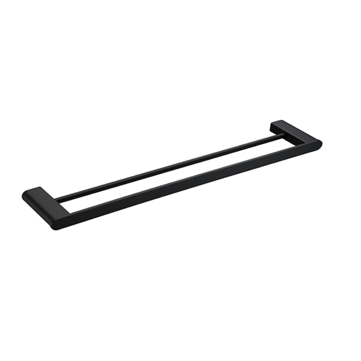 Azzurra Matte Black 19 Series Double Towel Rail - Bunnings Australia
