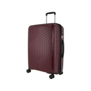 Pierre Cardin 65cm Medium Hard-Shell Travel Suitcase Burgundy 89L