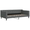 vidaXL Day Bed Single Size Couch Bed Single Bed Dark Grey 92x187 cm Fabric