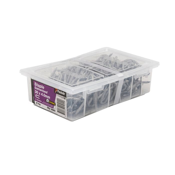 Paslode 30 x 4.0mm 2kg Galvanised Staple Nail -  280 Pack