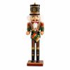 P&P Red Gold Silver 30cm Wooden Nutcracker Soldier Christmas Tabletop Decoration