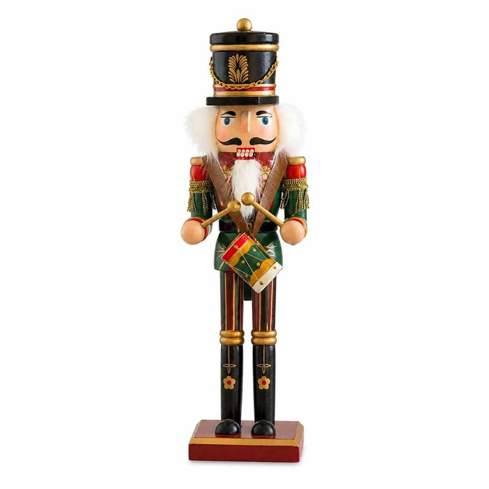 P&P Red Gold Silver 30cm Wooden Nutcracker Soldier Christmas Tabletop Decoration