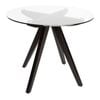 Sk Designer Living | Amber Collection | Round Glass Dining Table | 90cm - Black