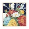 Artey | Midnight Florals I - Framed Canvas - Natural Frame - 50 x 50cm