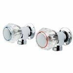 Foreno Chrome Espree Washing Machine Taps - Suits All Pressure