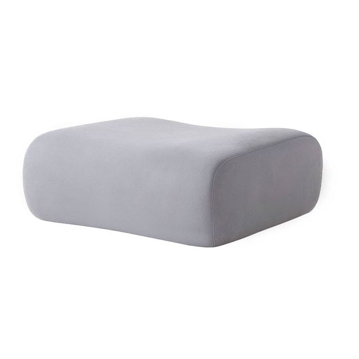 Miuz Ottoman Chair, 1pc Modular Sofa, Modern Ergonomic Grey Lounge Accent Chair