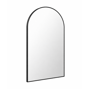 Barelli 900 x 600mm Black Signature High Specification Forma Arch Framed Mirror