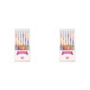 12pc Djeco Pastel Rainbow Gel Pens Writing/drawing Craft Kit Kids/children 4y+