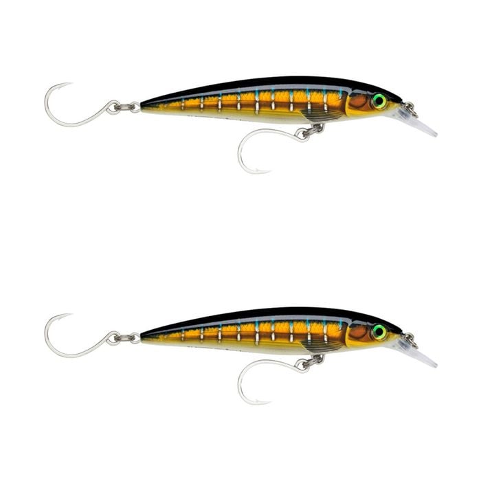 2x Rapala 14cm Saltwater X Rap Long Cast Sink Minnow Fishing Lures -Sailfish UV