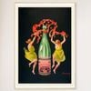 Galrie Evian Cachat Vintage Mineral Water Poster by Leonetto Cappiello for Home Décor, Wood Frame, A4 21 x 30cm (8 x 12inch)