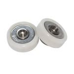Henderson 19mm Threaded Bore Flat Nylon Track Wheel