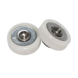 Henderson 19mm Threaded Bore Flat Nylon Track Wheel