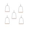 Yes4pets 5 X Bird Cage Small Swing Metal Arch Frame Wood Perch Canary Pet Parrot Hanging Toy