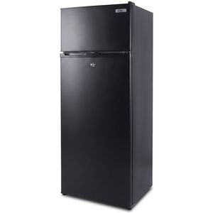 GECKO 228L Portable Upright Fridge / Freezer 12V/24V for Caravan, Off Grid, Motorhome, Black