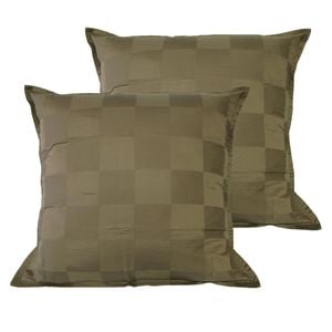 Orient Sense Pair of Dominic Olive European Pillowcases
