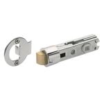 Gainsborough 60mm Bright Chrome Round Strike Drive-In Collar Face Tubular Latch