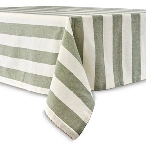 Salt & Pepper Taylor Stripe Tablecloth 150 x 230cm